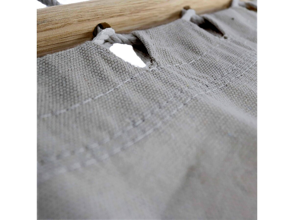 Hamaca de madera con lona de algodón "Dallas" - 3 m - Gris -