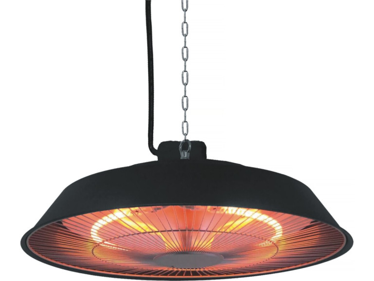 Calefactor eléctrico suspendido - 1500W - Negro