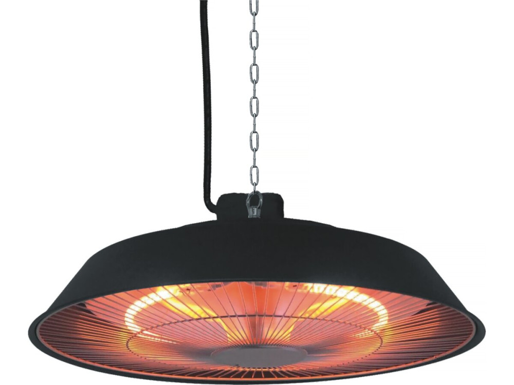 Calefactor eléctrico suspendido - 1500W - Negro