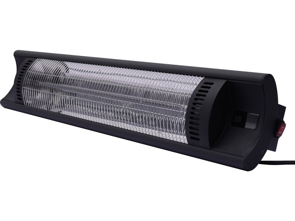 Calefactor eléctrico radiante de fibra de carbono "Bola" - 2000W - Negro