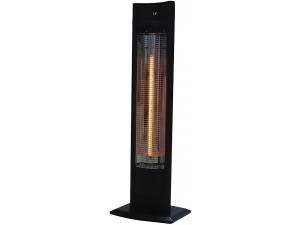 Calefactor eléctrico radiante "Tornado" - 2000W - Negro