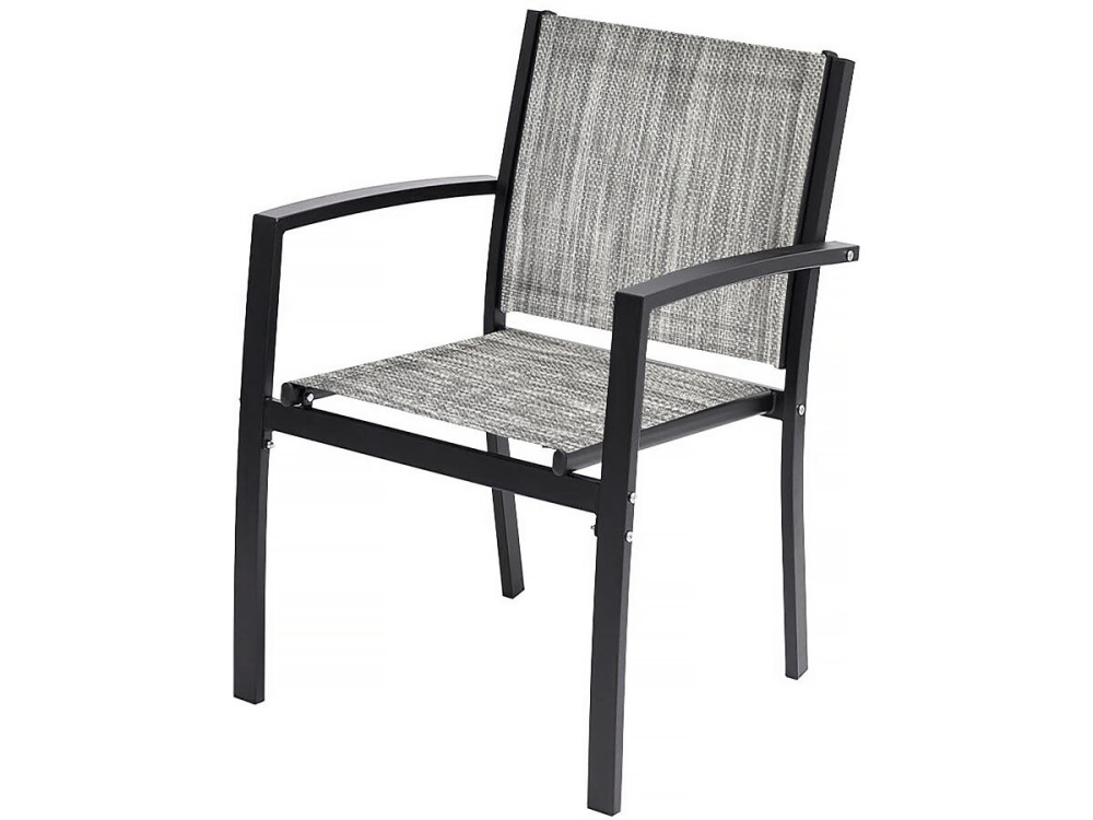 Conjunto de muebles bajos de jardín "Lino" - 4 plazas - Gris