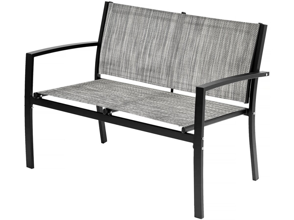 Conjunto de muebles bajos de jardín "Lino" - 4 plazas - Gris