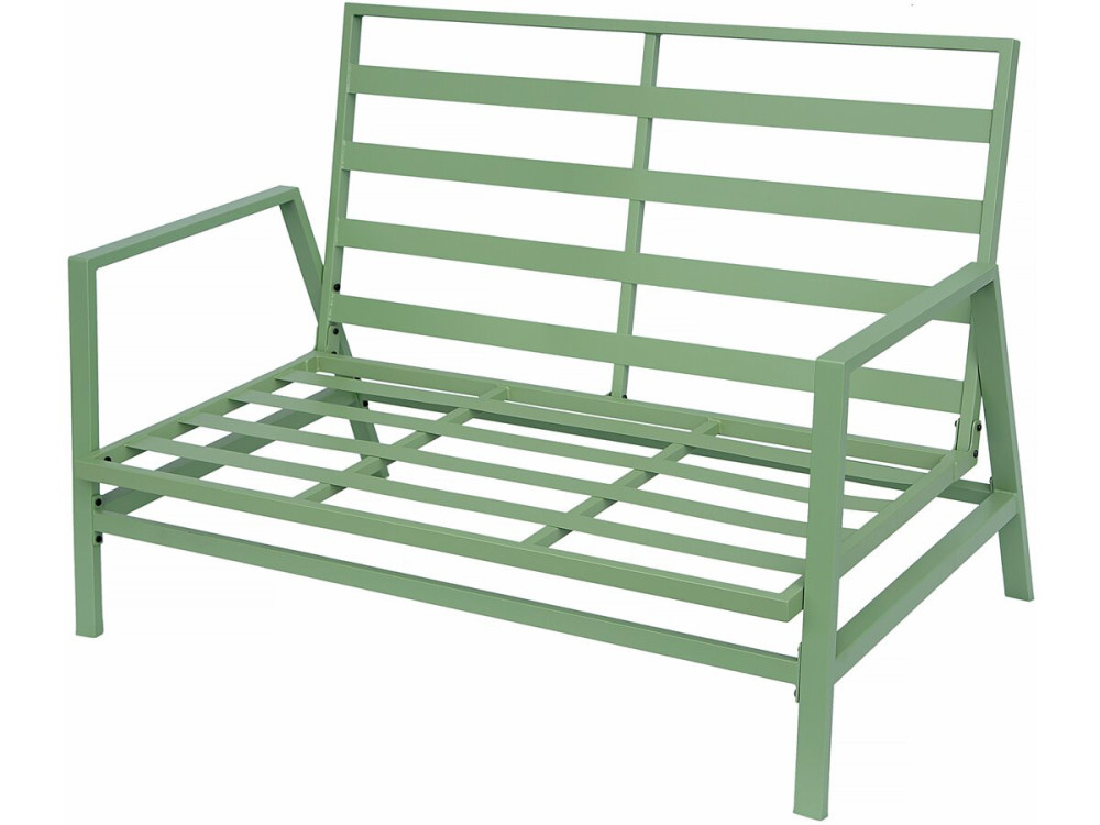 Conjunto de muebles de jardín de metal "Queens" - 4 plazas - Verde