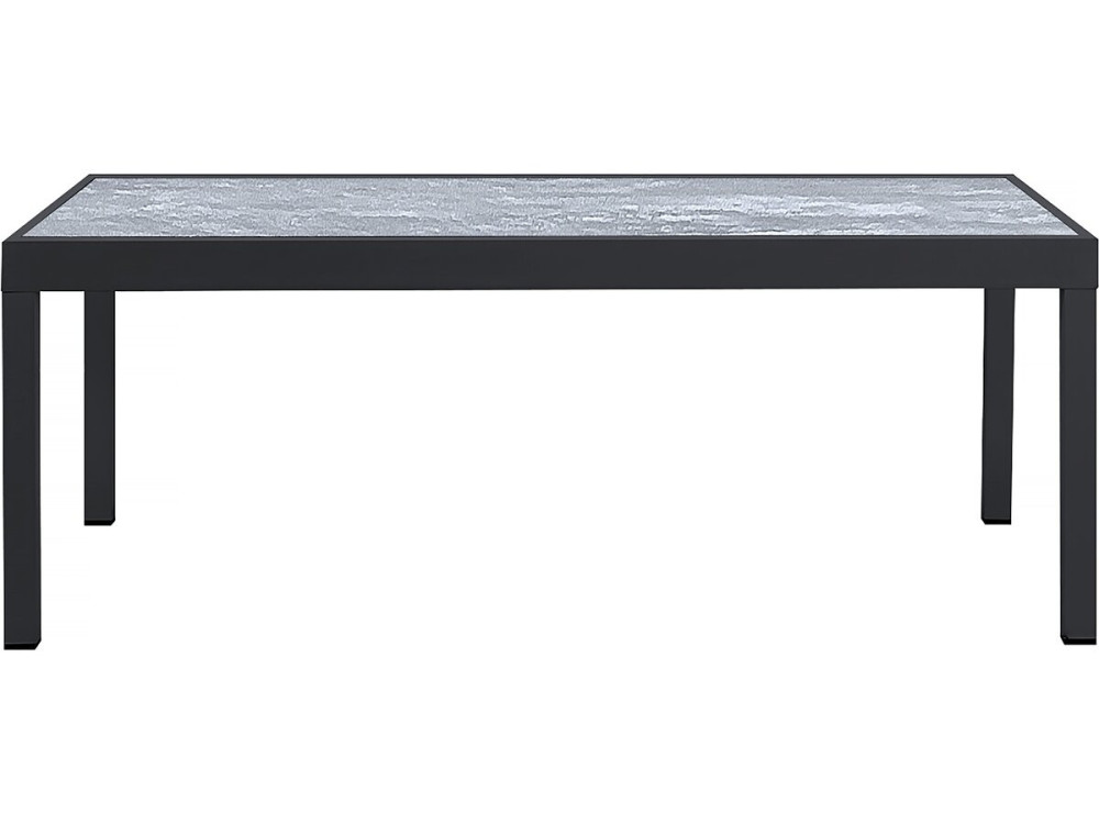 Conjunto de jardín extensible «Lagos» - 200/320 x 105 x 76 cm - Gris topo - 10 plazas