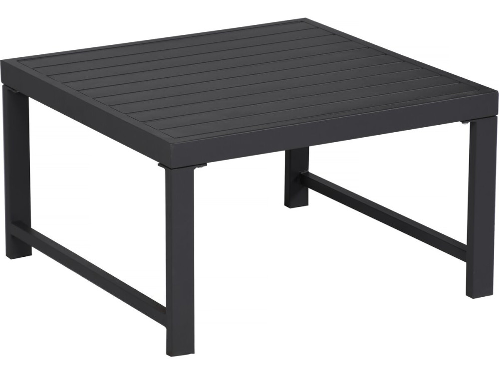 Conjunto de muebles de jardín de metal "Etna" - 6 plazas - Gris