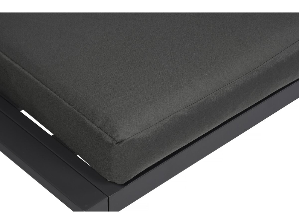Conjunto de muebles de jardín de metal "Etna" - 6 plazas - Gris