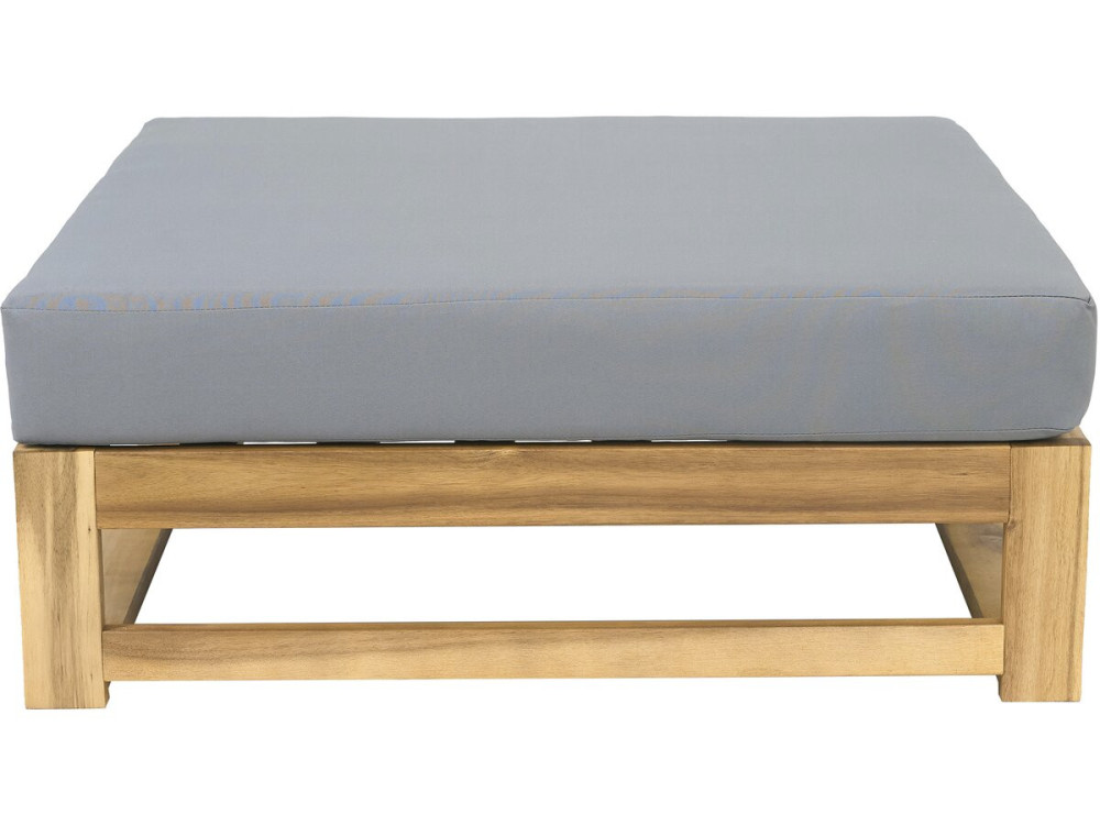 Conjunto de muebles de jardín de madera de acacia con cojines "Bellingham" - 5 plazas - Gris