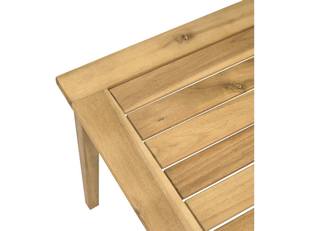 Conjunto de muebles de jardín de madera de acacia con cojines "Presley" - 4 plazas - Beige