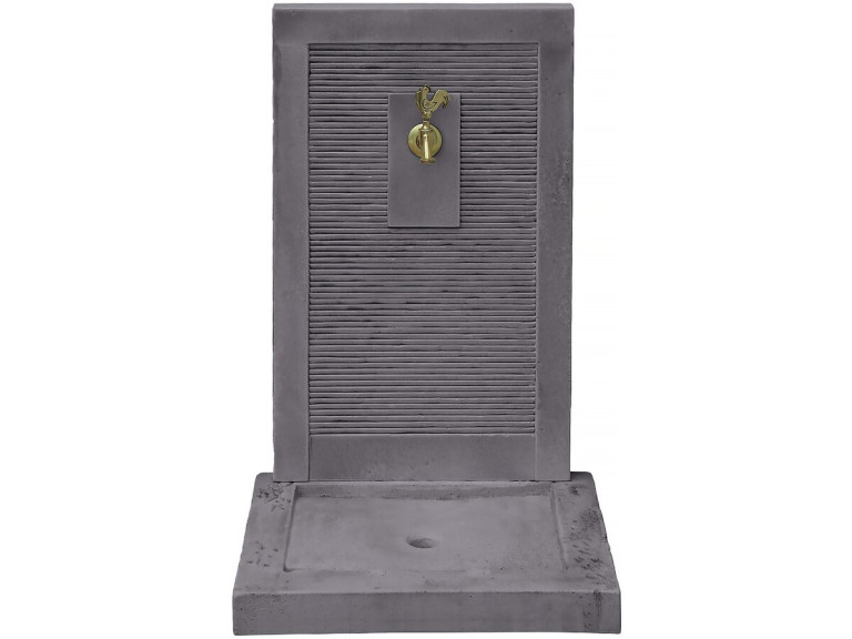 Fuente "ETNA" - piedra - 57 x 42 x 87 cm - Gris