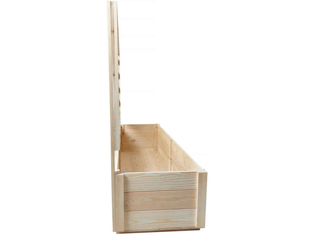 Jardinera de madera con enrejado "Orpin" - 98 x 34 x 104 cm -
