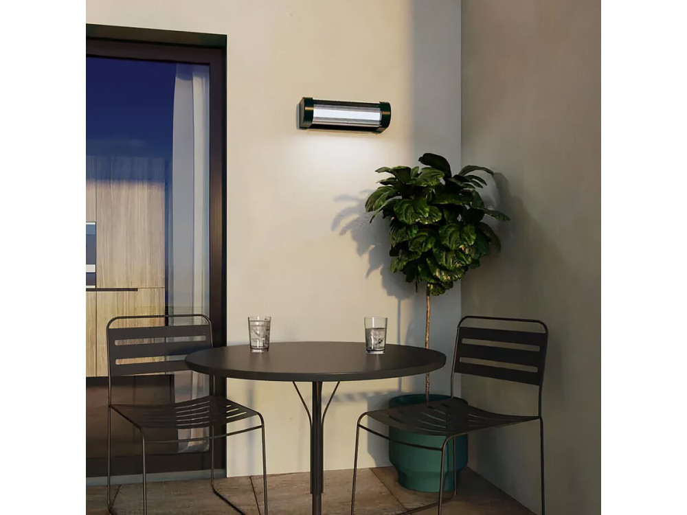 Aplique solar y recargable Booster "Loma" 150 a 900 Lumen - Negro
