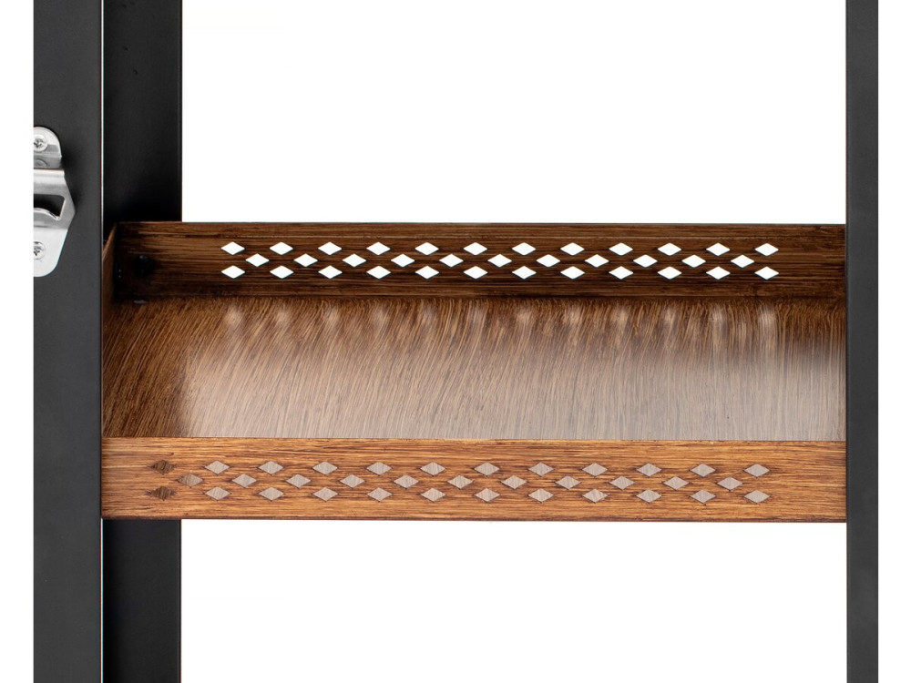 Carro de servicio para barbacoa "Gelia" 117 x 59 cm - Acero inoxidable - Negro