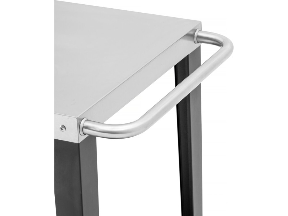Carro de servicio para barbacoa "Gelia" 117 x 59 cm - Acero inoxidable - Negro