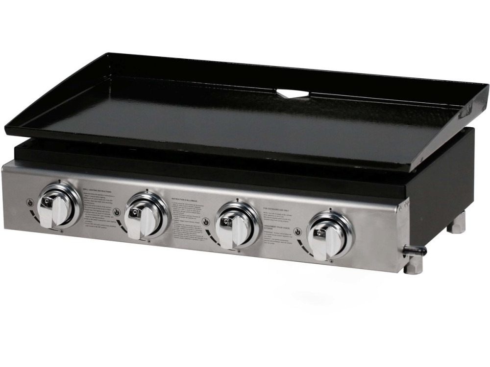 Plancha "Presto 4" - 4 quemadores -  9.7kW - Gris