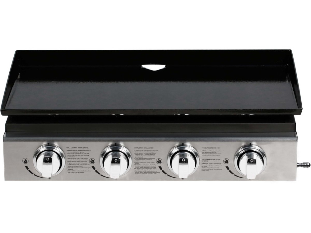 Plancha "Presto 4" - 4 quemadores -  9.7kW - Gris