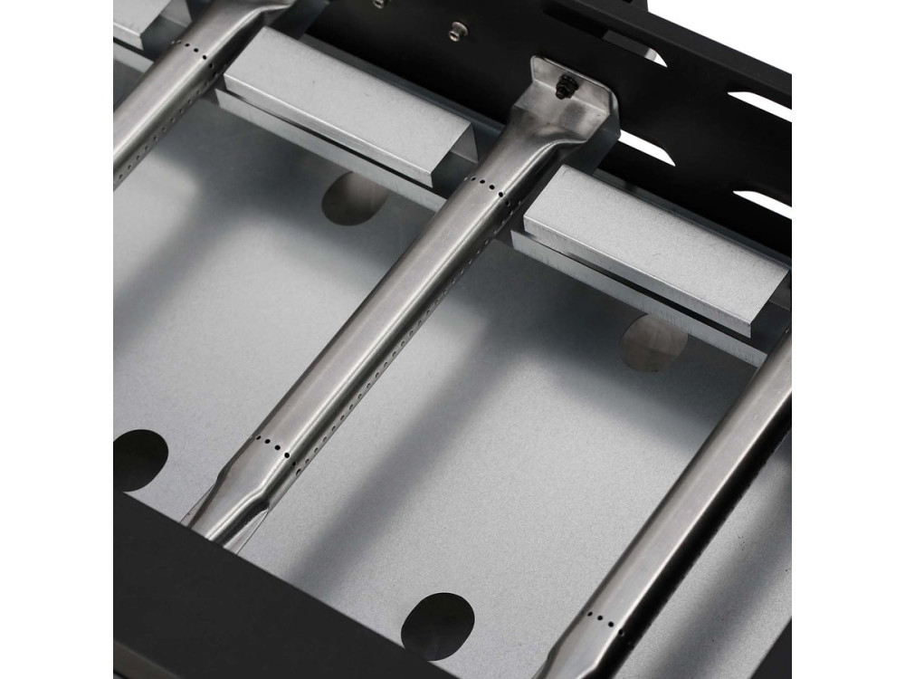 Plancha "Presto 4" - 4 quemadores -  9.7kW - Gris