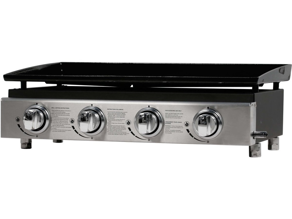 Plancha "Presto 4" - 4 quemadores -  9.7kW - Gris