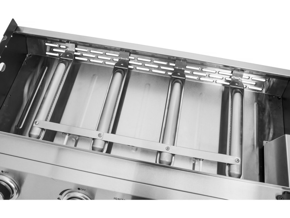 Plancha de gas 4 quemadores "Jolly" - 10 Kw - Gris