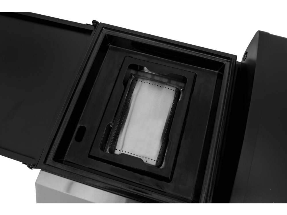 Plancha de gas con tapa "Rasio" - 7,5 KW - 3 fuegos - Negra