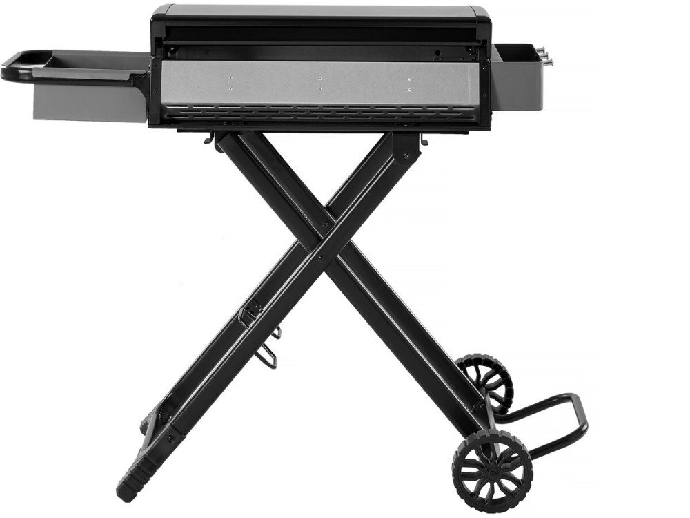 Plancha de gas con carro plegable y portátil "Firo" - 7,5 kw - Negro