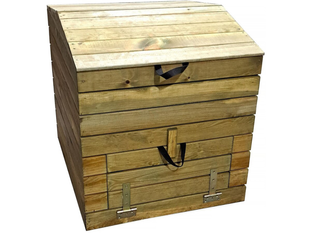 Compostador de madera 500L "Douglas" 80 x 80 x 85 cm