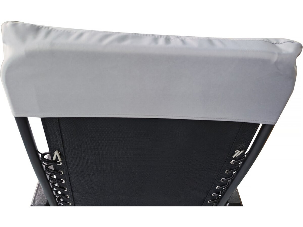 Cojín de tela para sillón de jardín "Romy" - 164 x 52 x 10 cm - Gris claro