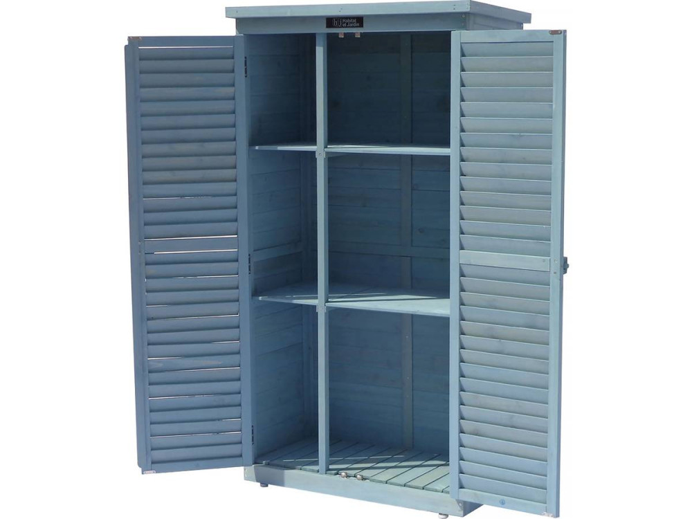 Armario para jardín "Space" - 87 x 46.5 x 160 cm - Azul cielo