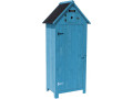Armario para Jardin " Cabanon" - 77 x 54.5 x 179 cm - Antracita - Azul cielo