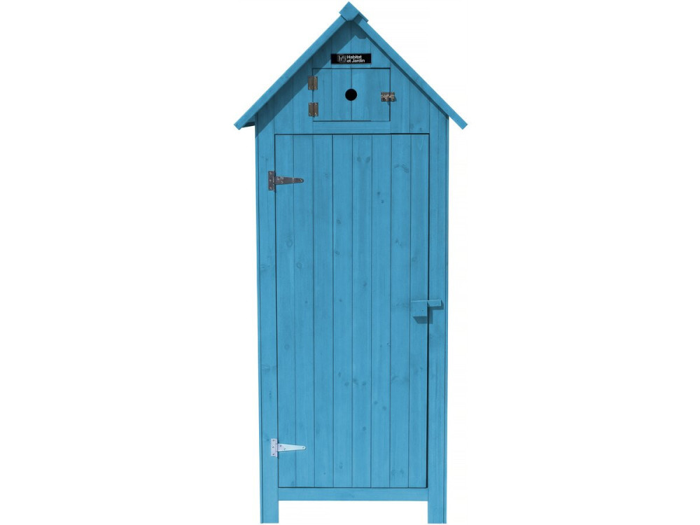Armario para Jardin " Cabanon" - 77 x 54.5 x 179 cm  - Azul cielo