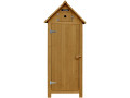 Armario para Jardin " Cabanon" - 77 x 54.5 x 179 cm - Antracita - Marrón
