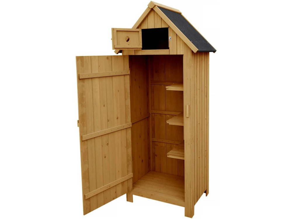 Armario para Jardin " Cabanon" - 77 x 54.5 x 179 cm - Marron