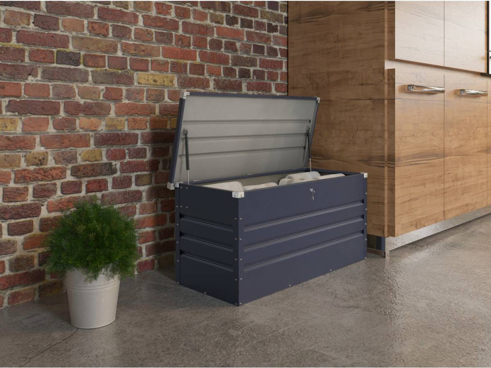 Baul/arcon para jardín "Store" - 680 L - 165 x 69 x 60 cm - Gris