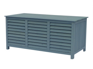 Baúl para jardin en madera "Macao" - 130 x 64 x 60 cm - Azul cielo