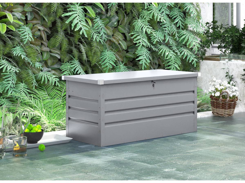 Baúl para jardín "Store" Plateado - 480L