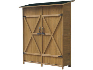 Caseta cobertizo para jardín "Espacio" - 140 x 49 x 162 cm - Marron