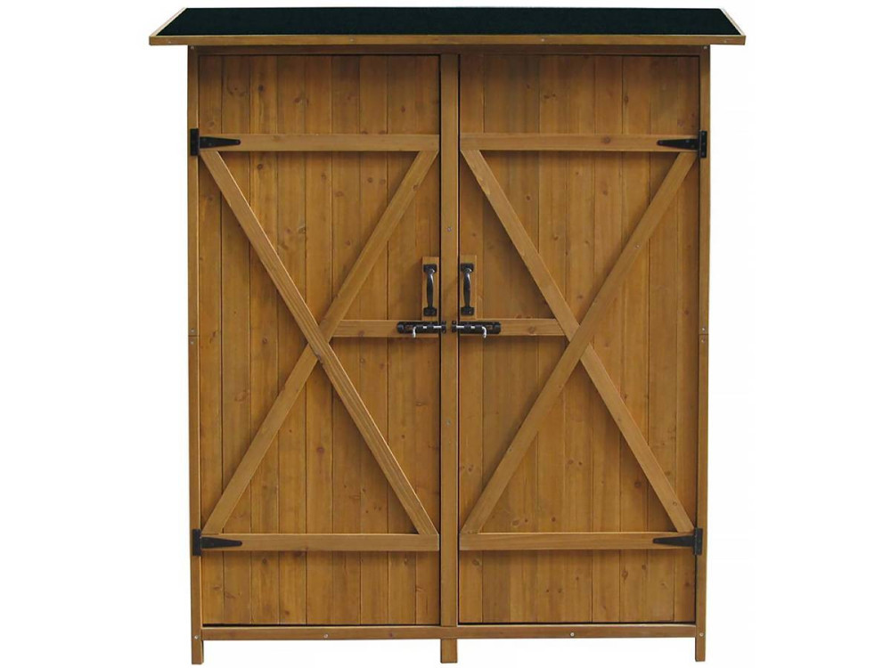 Caseta cobertizo para jardín "Espacio" - 140 x 49 x 162 cm - Marron