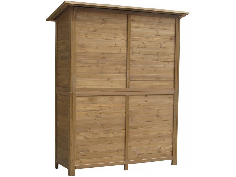 Caseta cobertizo para jardín "Espacio" - 140 x 49 x 162 cm - Marron