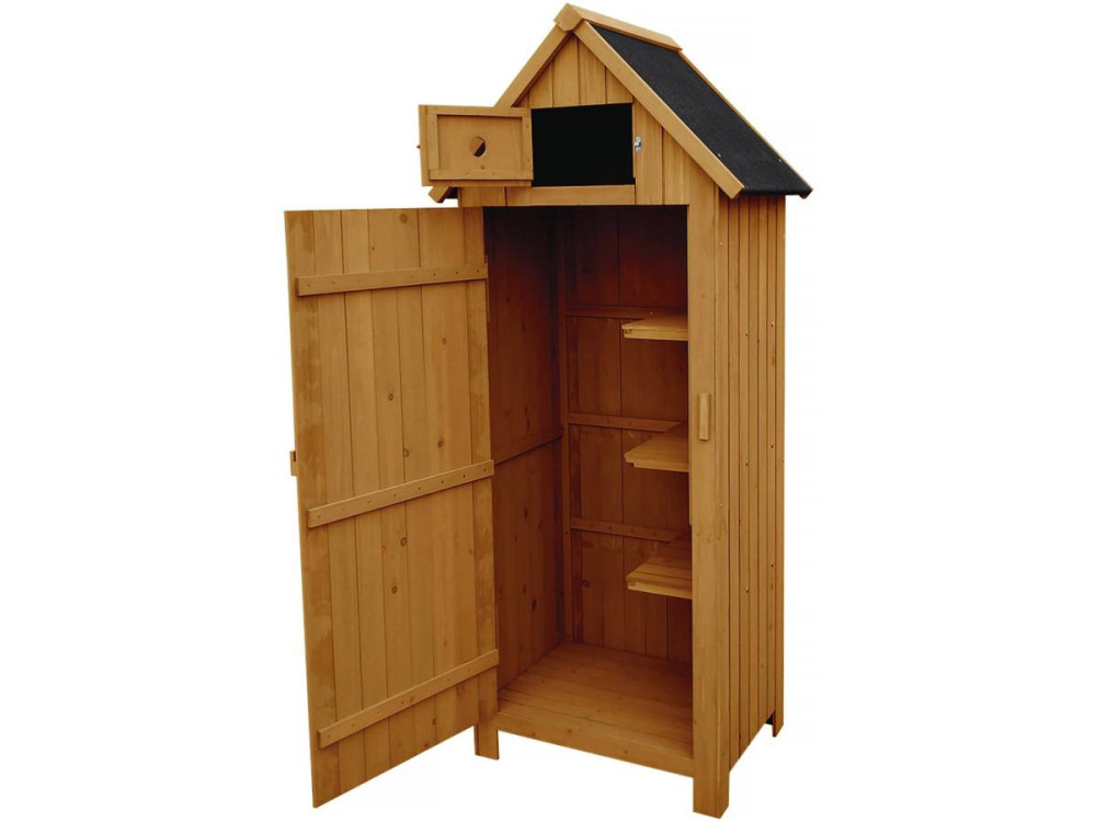 Mueble de jardín "Cabanon" - 77 x 54,5 x 179 cm - Marrón -