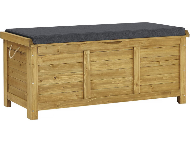 Caja de jardin de madera "Gana" - 125 x 60 x 54 cm - Marrón