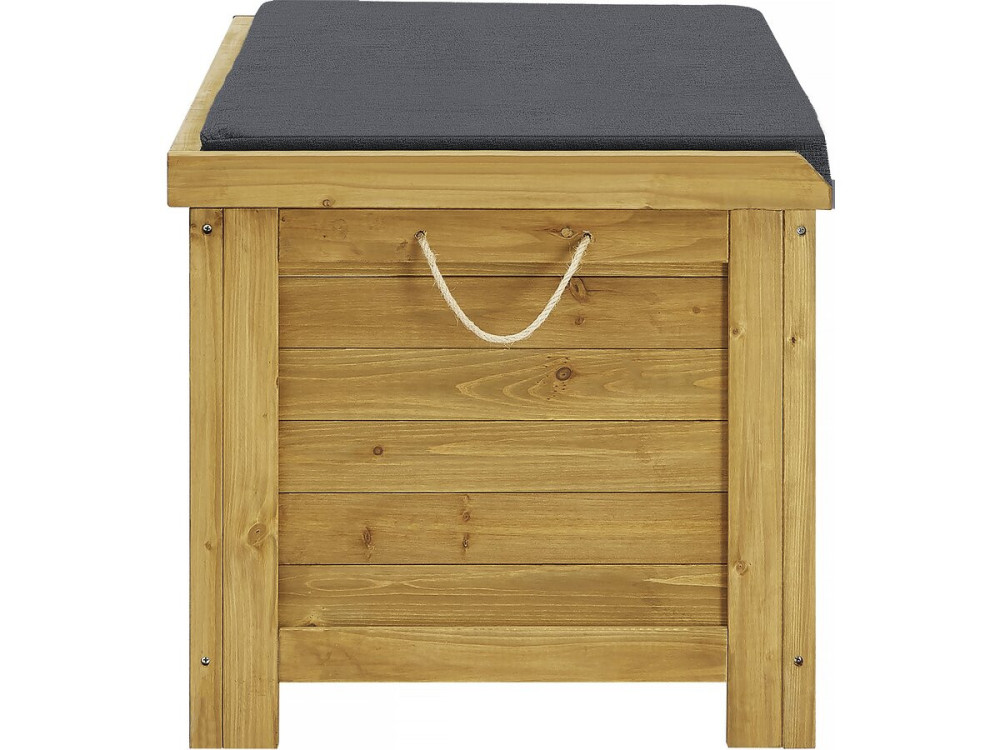 Caja de jardin de madera "Gana" - 125 x 60 x 54 cm - Marrón