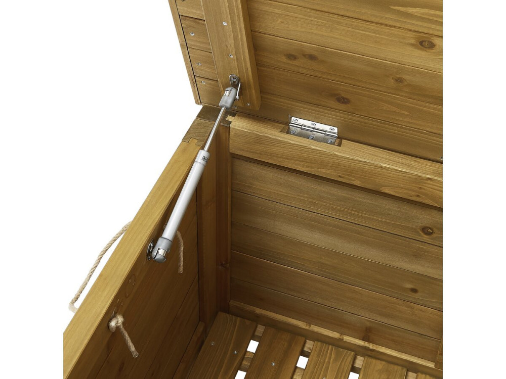 Caja de jardin de madera "Gana" - 125 x 60 x 54 cm - Marrón