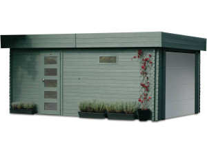 Garaje "Moderno" - 19,26 m² - 3,58 x 5,38 x 2,56 m - 40 mm - Puerta motorizada