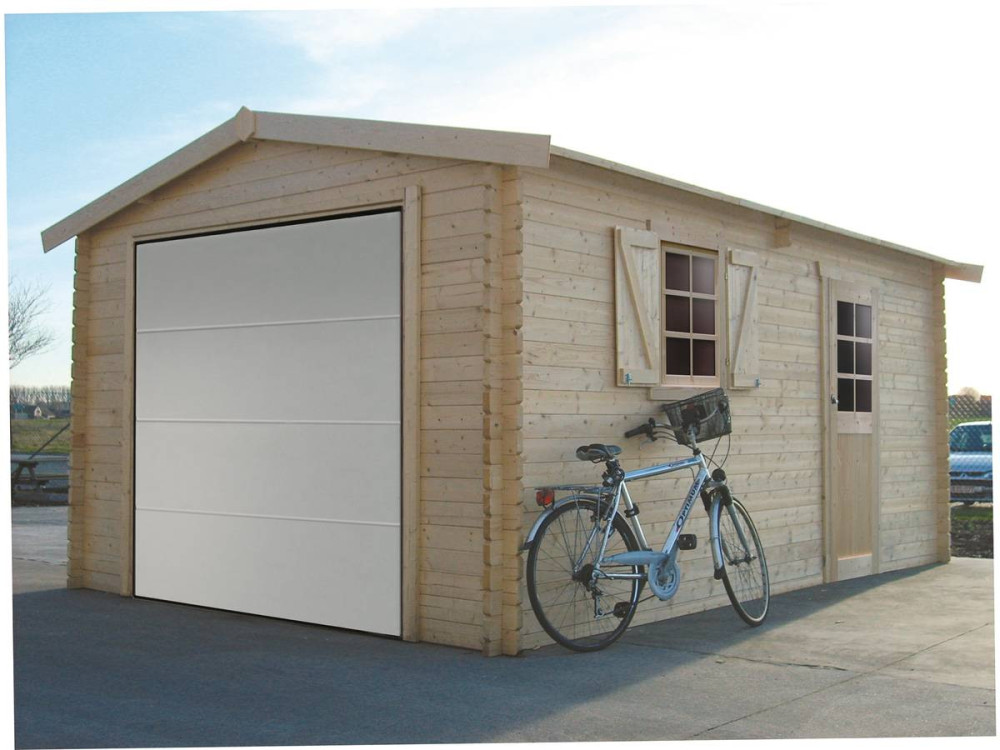 Garaje de madera - 19,26 m² - 2,58 x 5,38 x 2,53 m - 40 mm