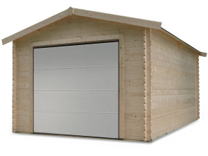 Garaje de madera "tradicional" - 18,19 m² - 3,58 x 5,08 x 2,82 m - 28 mm