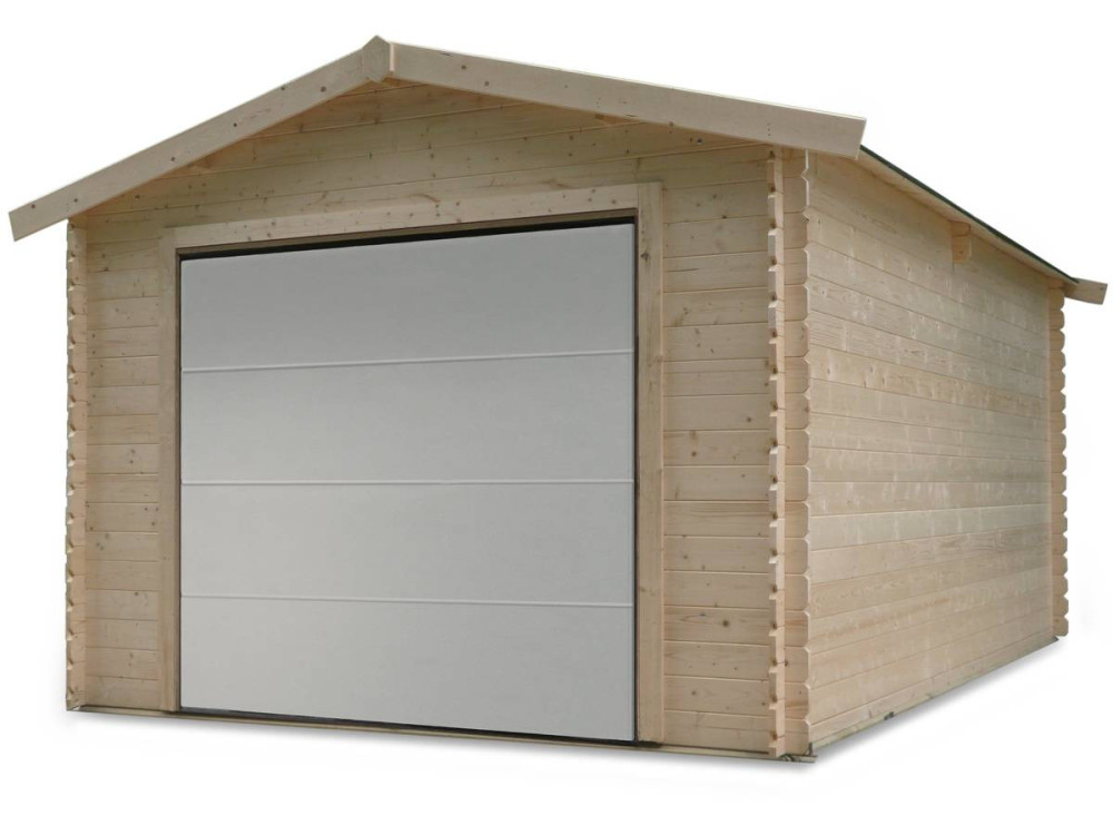 Garaje de madera "tradicional" - 18,19 m² - 3,58 x 5,08 x 2,82 m - 28 mm