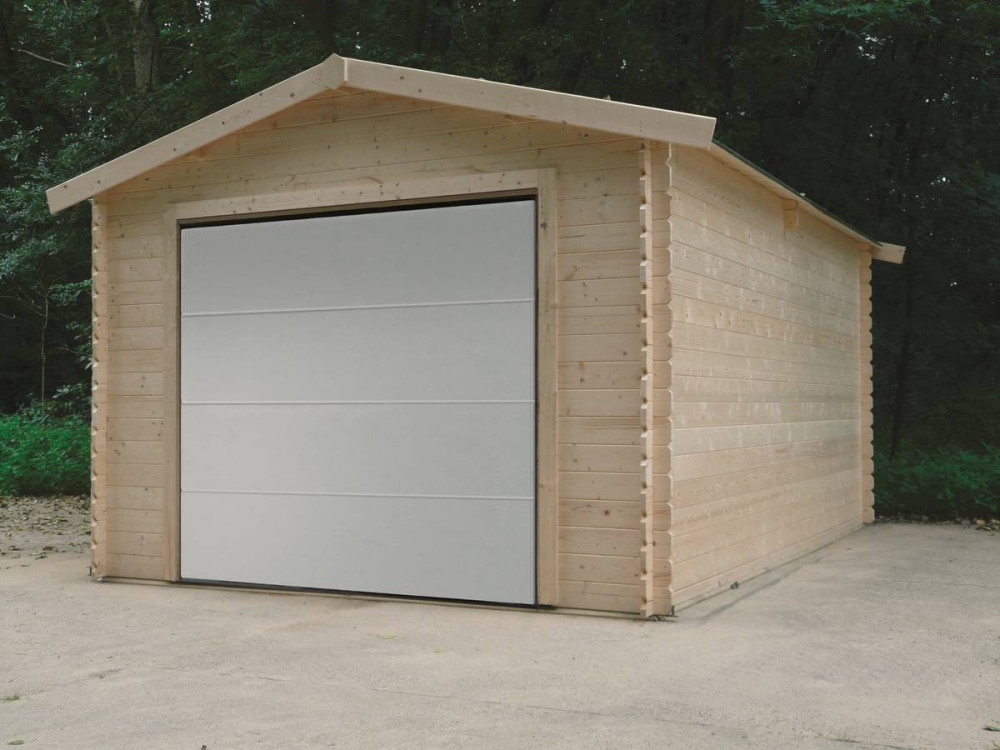 Garaje de madera "tradicional" - 18,19 m² - 3,58 x 5,08 x 2,82 m - 28 mm