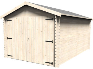 Garaje de madera "Gamache" - 14,24 m² - 2,98 x 4,78 x 2,56 m - 28 mm