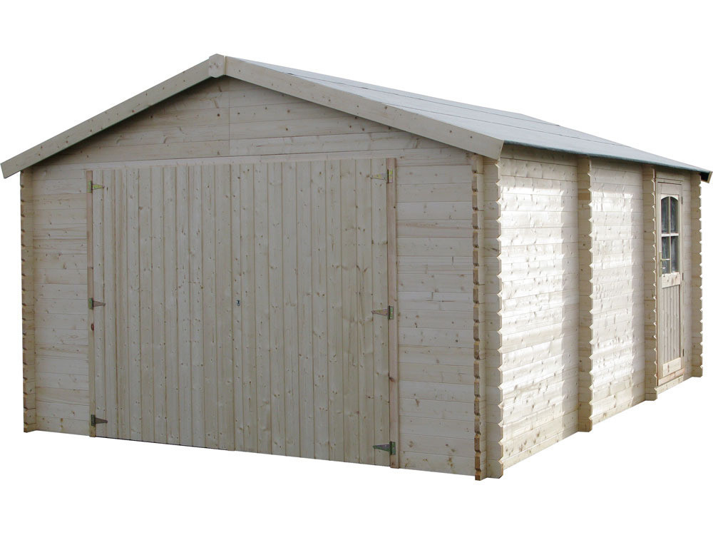 Garaje de madera - Garodeal - 20 m² - 5,19 x 3,86 x 2,66 m - 34 mm