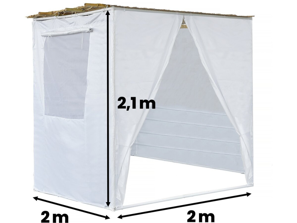 Sucá en NINA Kit Ajustable 2 x 2 con 1 Rollo de Bambú y 2 listones de madera